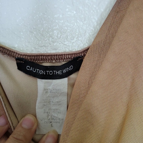 Caution To The Wind Desert Scene Mini Dress - Brown and Tan - Picture 2 of 10